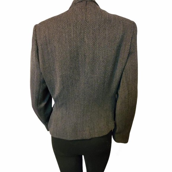 Louben Herringbone Double Breasted Blazer - Picture 3 of 13